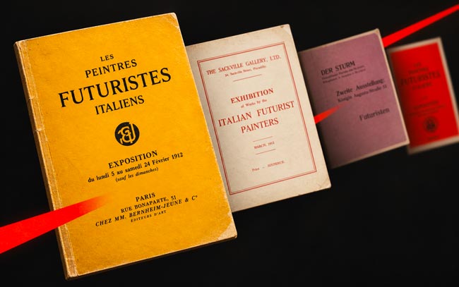 Materiali della mostra sul Futurismo